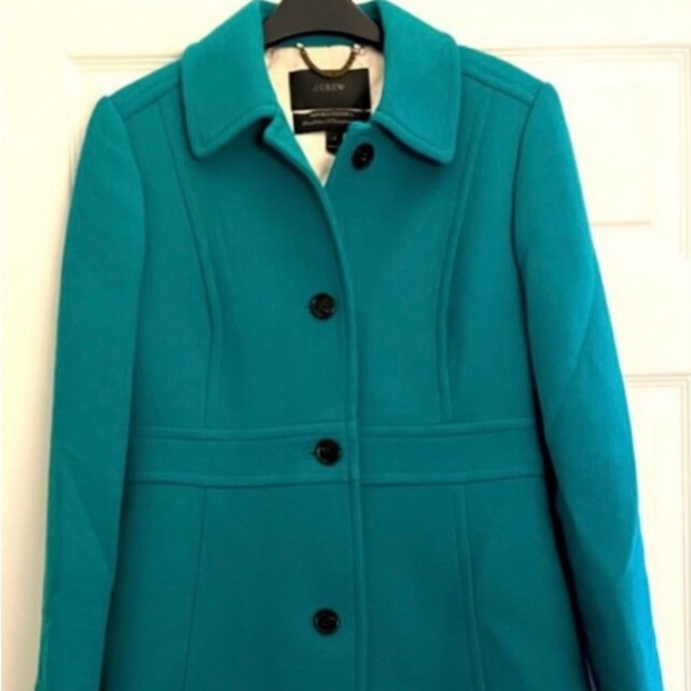 NWT J.CREW Lady Day Coat, Size 00, Color GR7263, Heritage Green